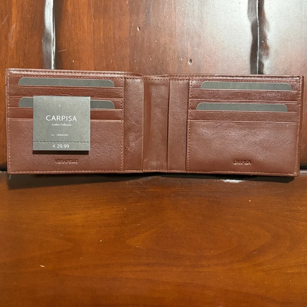 CARPISA Leather Collection Brown Leather Wallet